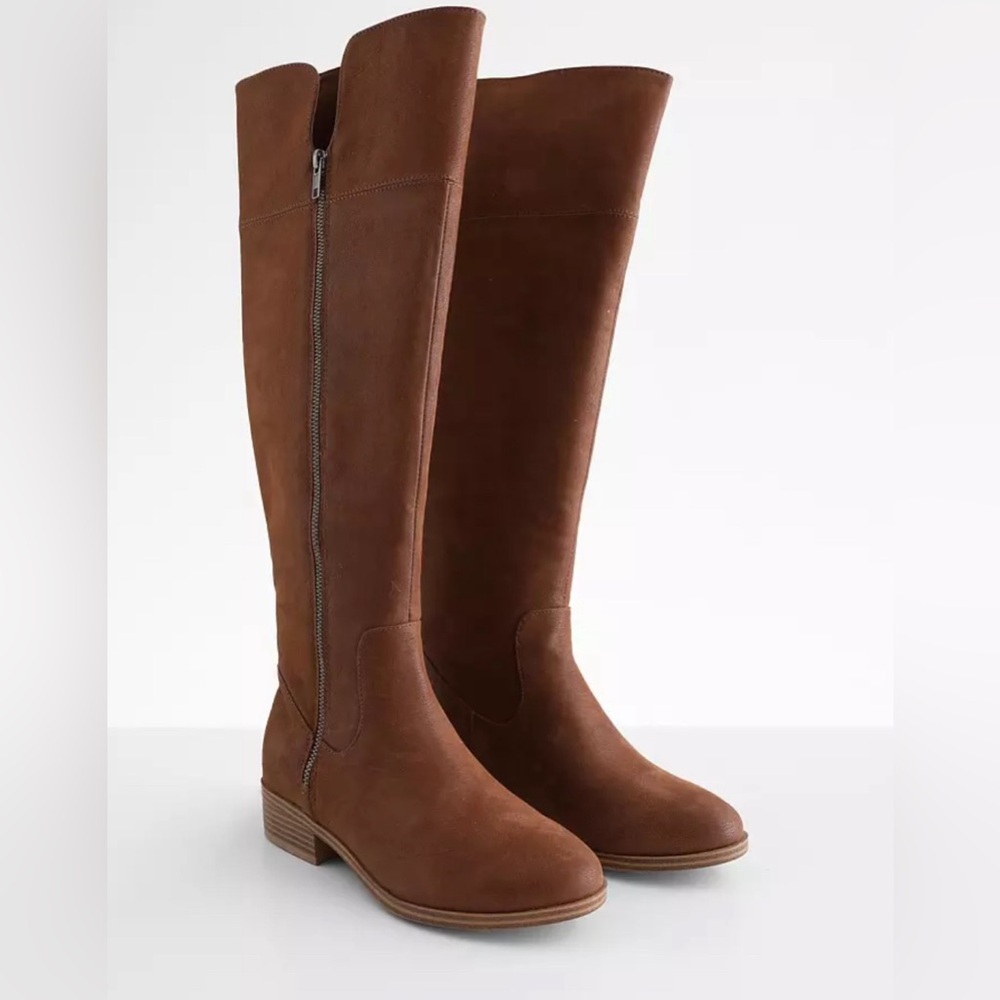 MIA Marri Tall Distressed Faux Leather Heeled Boot